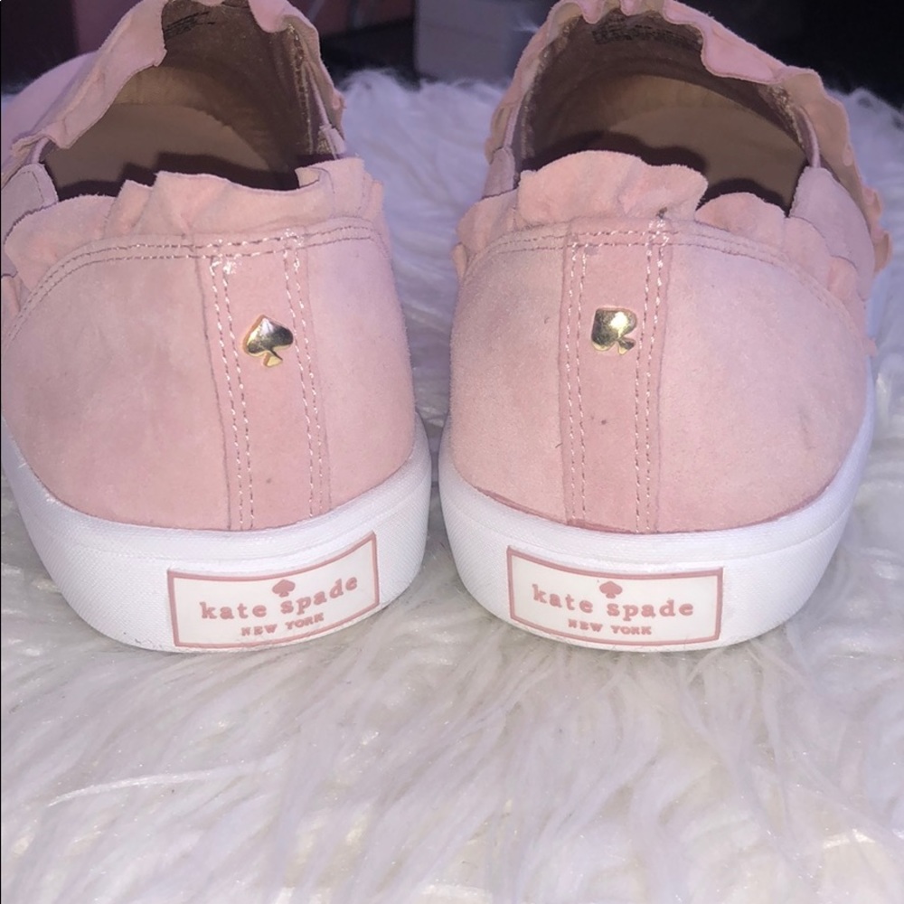 HP🎉Kate Spade Lilly Ruffle Suede Sneaker - Picture 8 of 12